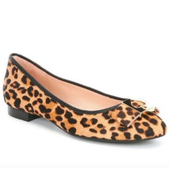 Kate spade leopard flats with bow Clearance
